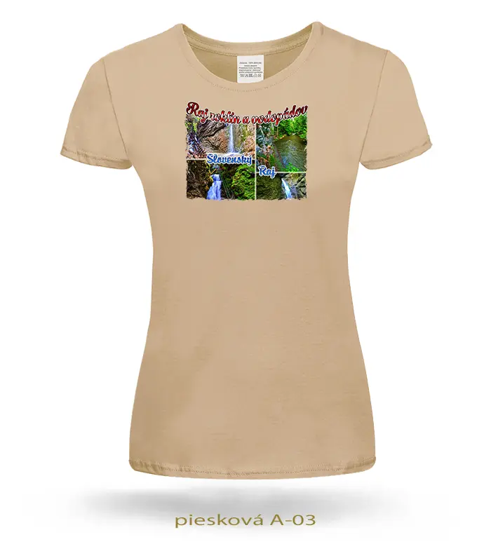 Trička dámske RAJ ROKLÍN A VODOPÁDOV